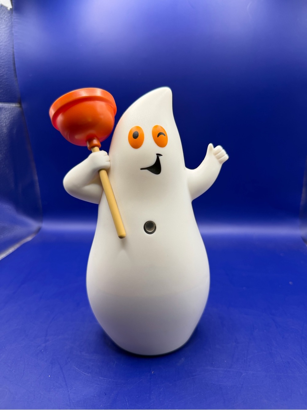 Vintage Hallmark Halloween Jokin in the John Ghost Talking Figurine